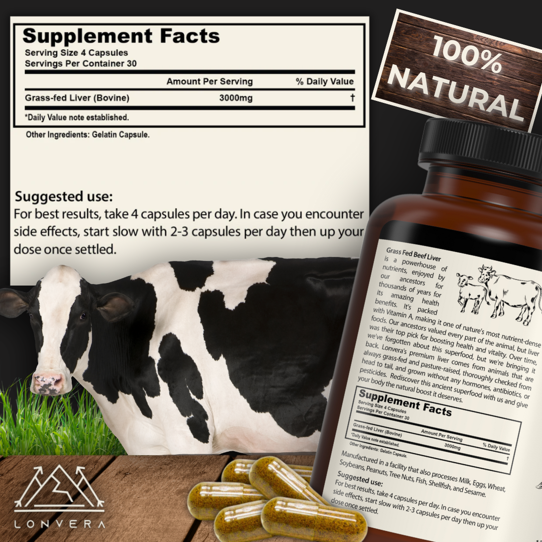 Grass-Fed Beef Liver Capsules – The Missing Nutrient That's Keeping You Tired, Weak & Mentally Foggy
