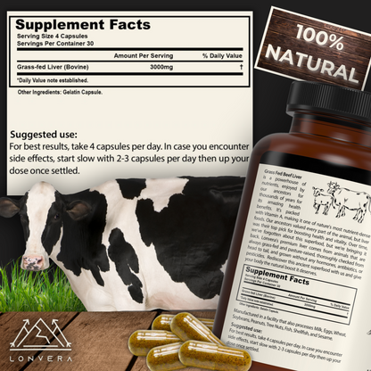 Grass-Fed Beef Liver Capsules – The Missing Nutrient That's Keeping You Tired, Weak & Mentally Foggy